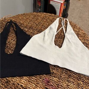 FP Black and Ivory Bralette Set